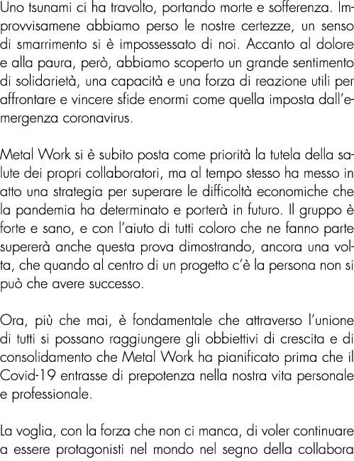 Uno tsunami ci ha travolto, portando morte e sofferenza. Improvvisamene abbiamo perso le nostre certezze, un senso di...