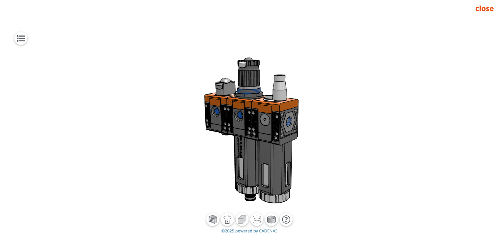 3D-product geconfigureerd met Syntesi-configurator