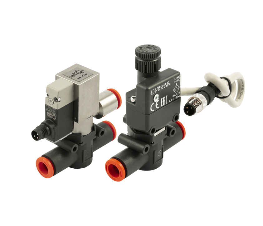 Line on Line - Drukschakelaar Serie PRS L en SOV L met M8 connector Metal Work