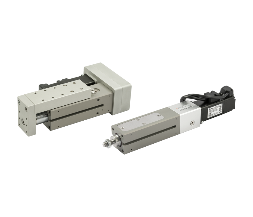 Elektrische Slede Serie Elektro CS en Elektrische Compact Cilinder Serie Elektro SSC met slagen tot 200 mm